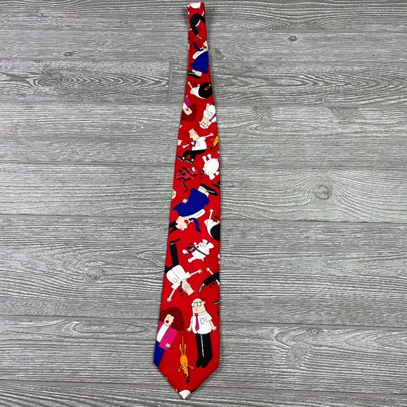 Vintage DILBERT & Friends Silk Cartoon Collectible Necktie - 90's - Picture 2 of 5